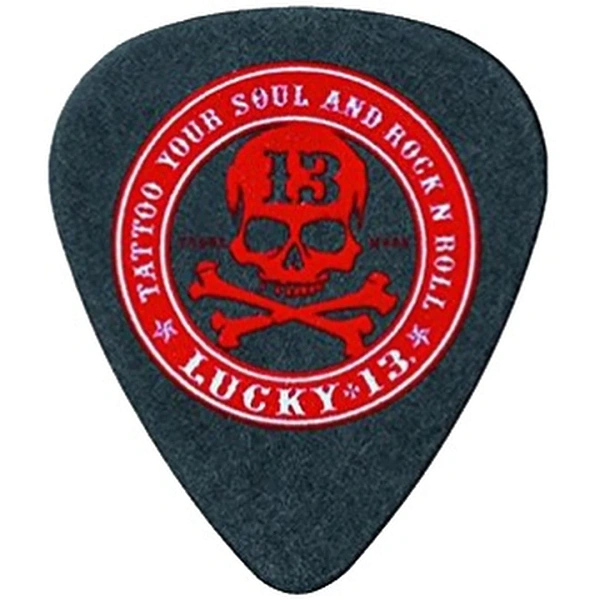 Медиатор Dunlop L12R.60 Lucky 13 Rock n Roll .60