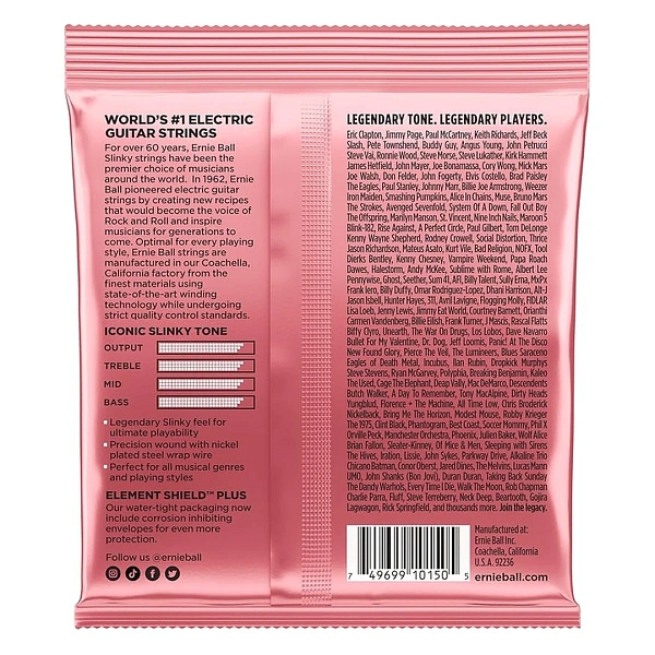 Струны для электрогитары Ernie Ball 2217 Nickel Wound Zippy Slinky 7-36