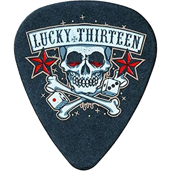 Медиатор Dunlop L11R.60 Lucky 13 Skull Dice .60