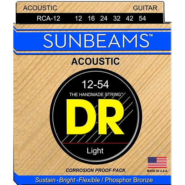 Струны для акустической гитары DR Sunbeam RCA-12 12-54