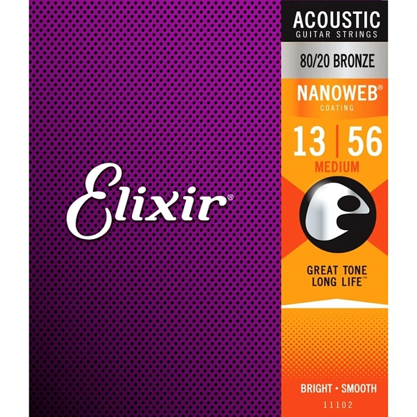 Струны для акустической гитары Elixir 11102 13-56