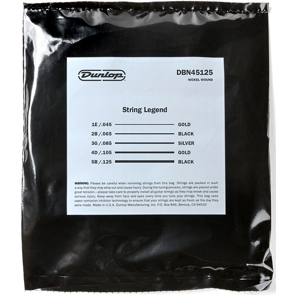 Струны для бас-гитары Dunlop DBN45125 45-125