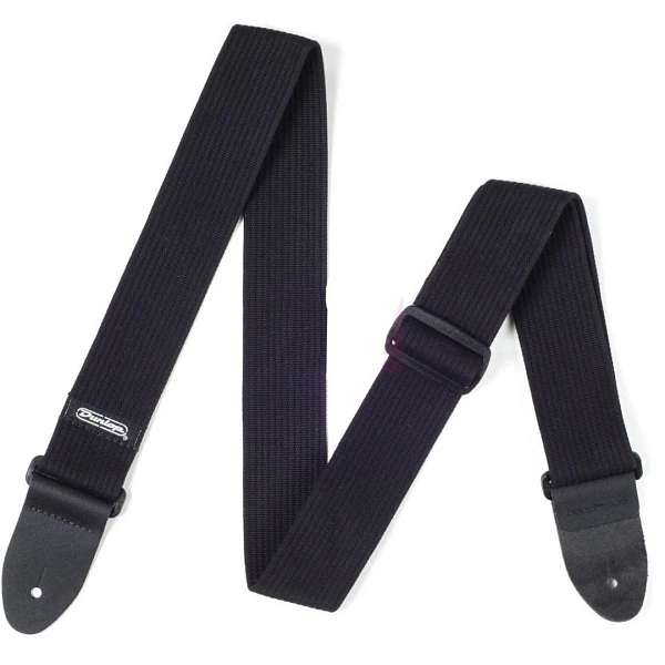 Ремень для гитары Dunlop D27-01BK Ribbed Cotton Black
