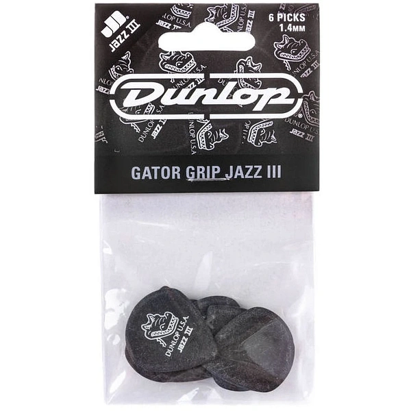 Набор медиаторов Dunlop 571P1.4 Gator Grip Jazz III 1.4