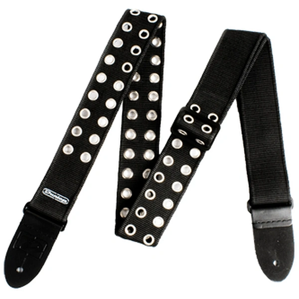 Ремень для гитары Dunlop D38-19BK Grommet Black
