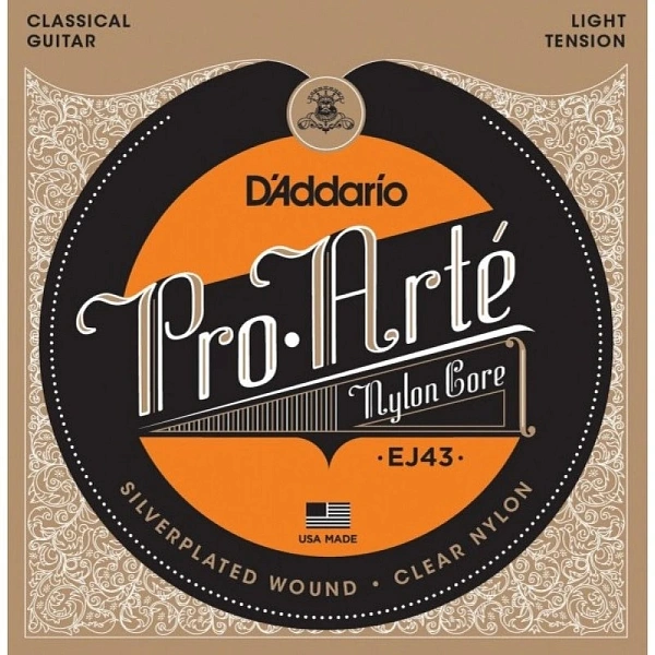 Струны для классической гитары D'Addario EJ43 Light Tension