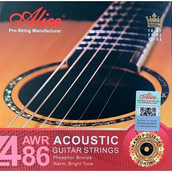 Струны для акустической гитары Alice AWR486-SL