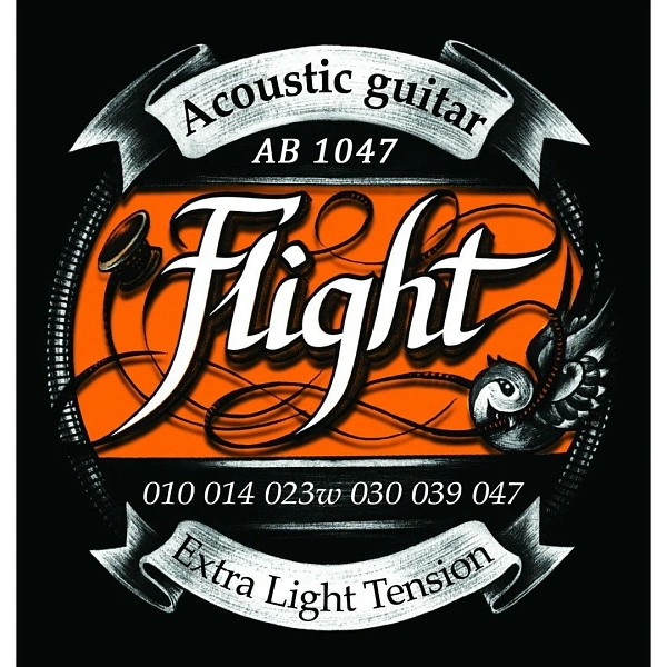 Струны для акустической гитары Flight AB1047