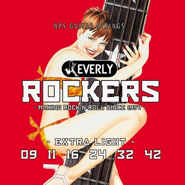 Струны для электрогитары Everly 9009 Rockers 9-42