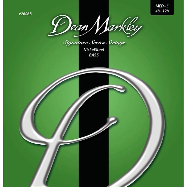 Струны для бас-гитары Dean Markley 2606B Signature Nickel Steel 48-128 5-Strings