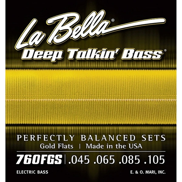 Струны для бас-гитары La Bella 760FGS Gold Flats 45-105
