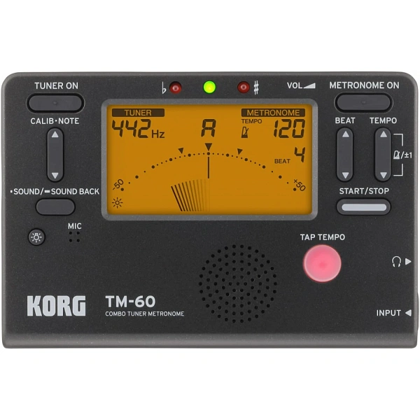 Тюнер-метроном Korg TM-60-BK