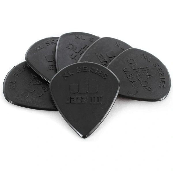 Медиатор Dunlop 47R3S Jazz III Black Stiffo Nylon
