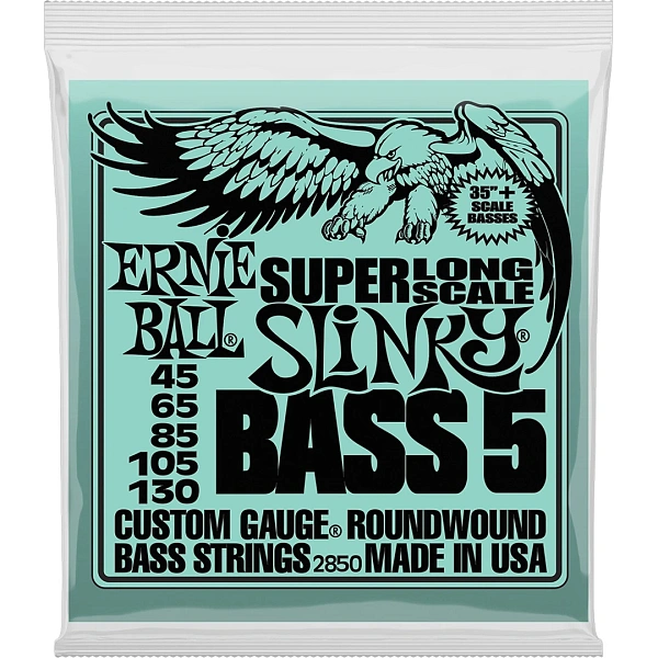 Струны для бас-гитары Ernie Ball 2850 45-130 Super Long Scale