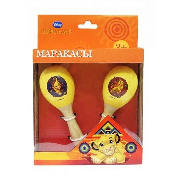 Маракасы деревянные "Король Лев" Flight DISNEY FDSN-3LKW