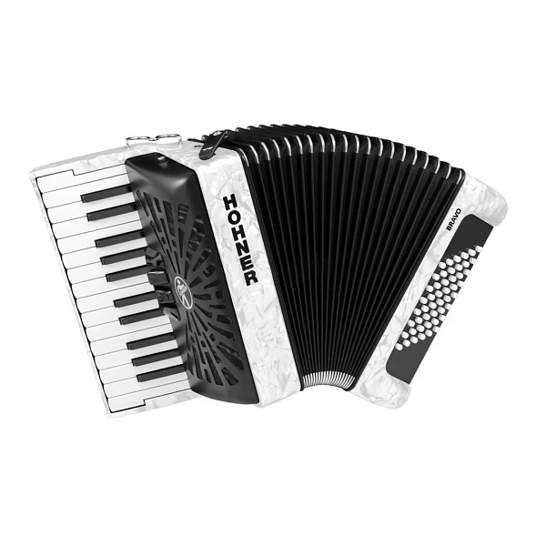 Аккордеон Hohner Bravo II 48 White