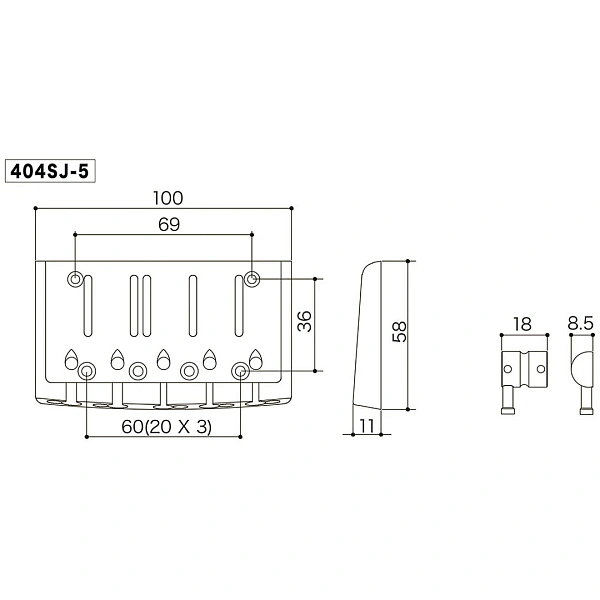 Бридж Gotoh 404SJ-5 C