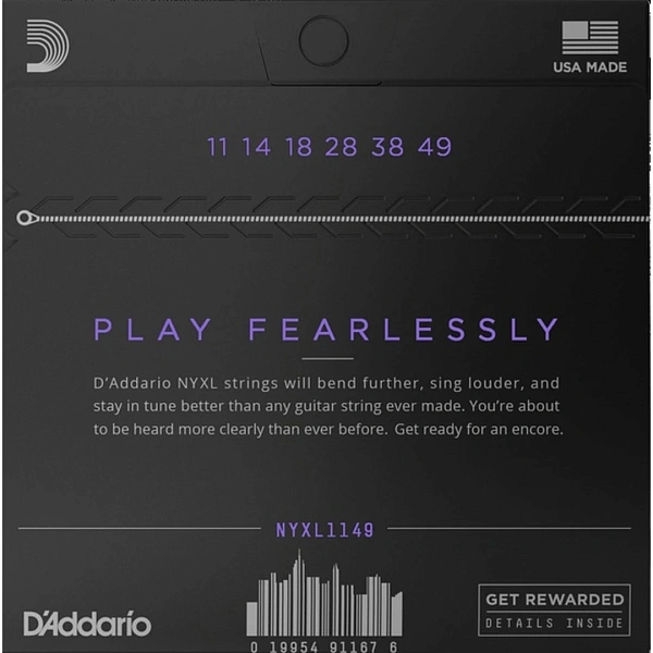 Струны для электрогитары D’addario NYXL1149 11-49