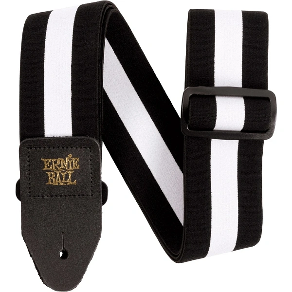 Ремень для гитары Ernie Ball Stretch Comfort Racer White P05327
