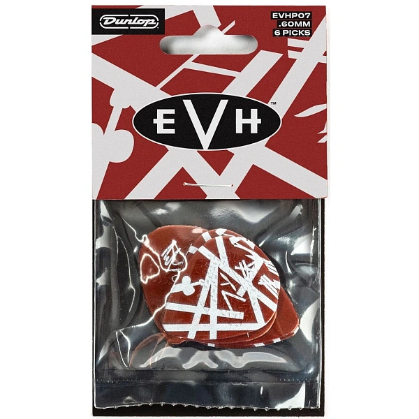 Набор медиаторов Dunlop EVHP07 EVH Shark Guitar Max-Grip 0.60
