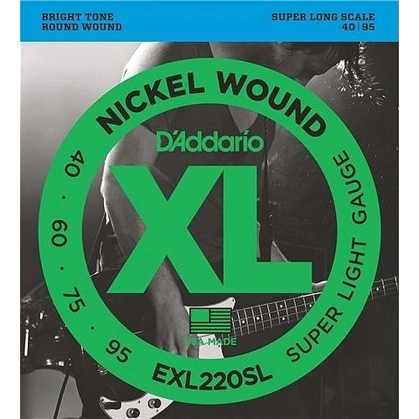 Струны для бас-гитары D’Addario EXL220SL 40-95
