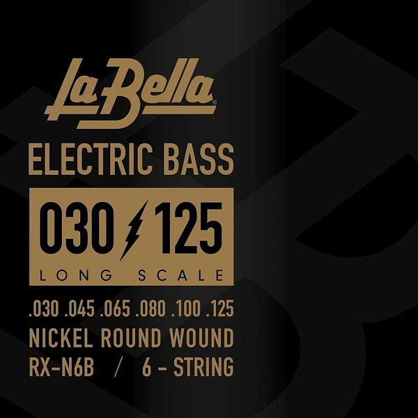 Струны для бас-гитары La Bella RX-N6B 30-125