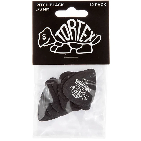 Набор медиаторов Dunlop 488P.73 Tortex Pitch Black Standard