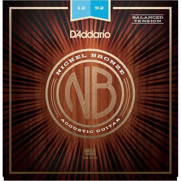 Струны для акустической гитары D’Addario NB1252BT 12-52