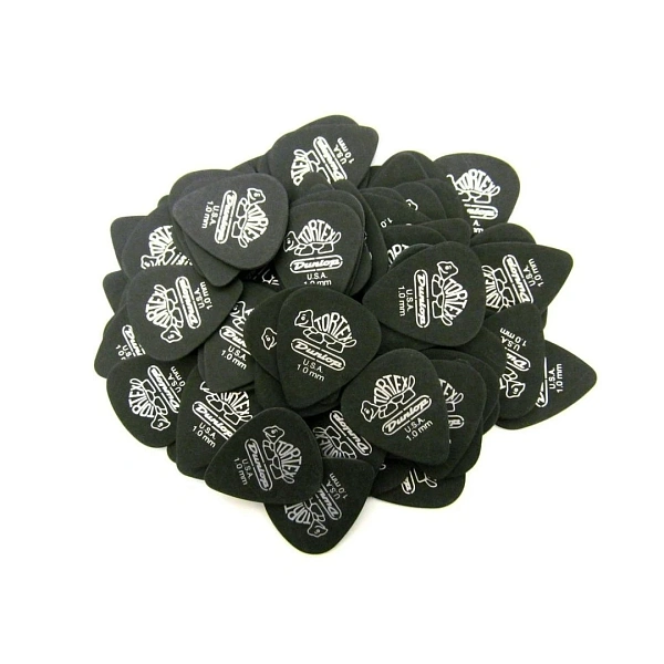 Набор медиаторов Dunlop 488P1.0 Tortex Pitch Black Standard