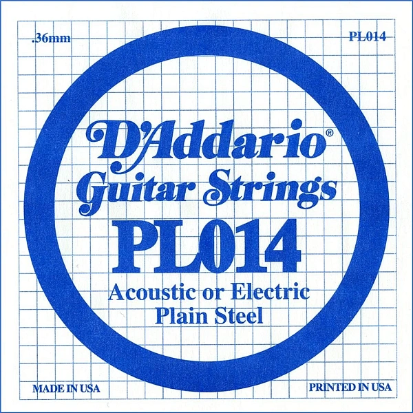 Струна для гитары D'addario PL014
