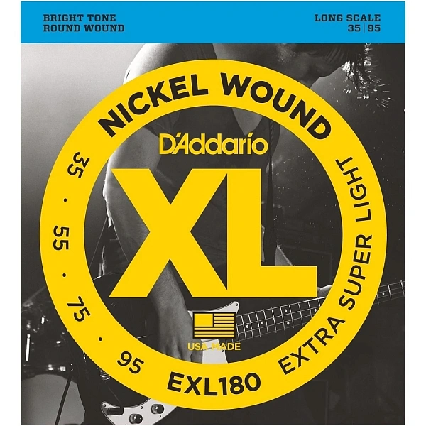 Струны для бас-гитары D’Addario EXL180 35-95